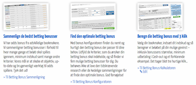 Betting bonus oversigt