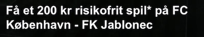 Betsafe bonus til FCK's Europa League kval