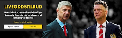 Live Betting Bonus til Arsenal - Man U