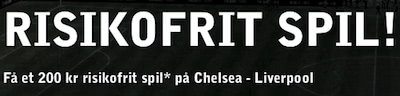 Betsafe risikofrit bet til Chelsea - Liverpool