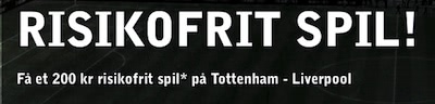 Betsafe 200 kr. freebet til Tottenham - Liverpool