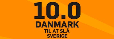Betfair Odds boost til Sverige - Danmark