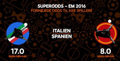 faa op til odds 17,00 paa italien spanien ved em 2016 med 888sport