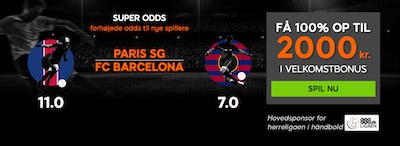 888sport super odds PSG Barcelona