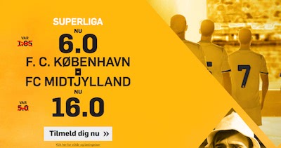 Betfair tilbud Superliga FC København mod FC Midtjylland