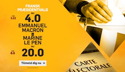 Betfair forhøjede odds franske valg