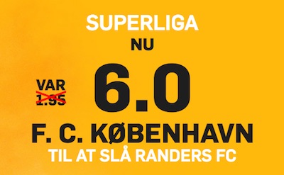 Betfair odds Superliga Kobenhavn vs Randers