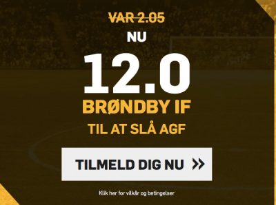 Betfair odds Brøndby mod AGF