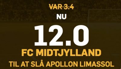 Forhøjede odds FC Midtjylland mod Limassol