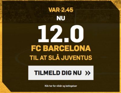 Odds bonus - FC Barcelona vs. Juventus