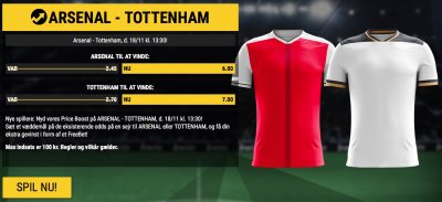 Arsenal vs. Tottenham Price Boost