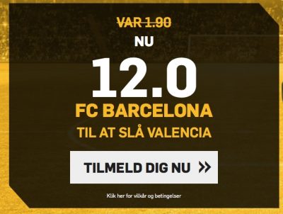 Odds bonus Valencia vs. FC Barcelona