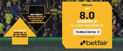odds bonus Vendsyssel FF mod Brøndby IF