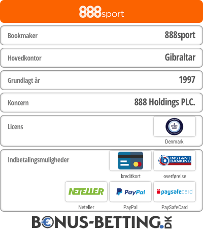 Infos om Bookmaker 888sport