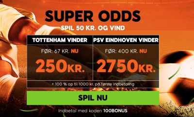 888sport Super odds Tottenham vs. PSV