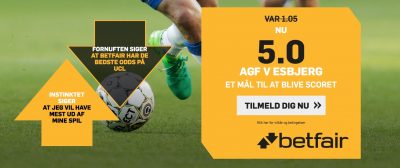 Betfair bonus AGF Esbjerg