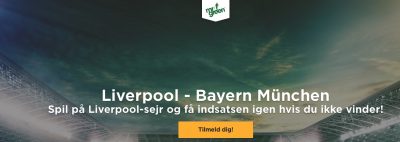 Mr Green bonus Liverpool Bayern