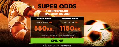 Odds bonus 888sport EM kval 2020