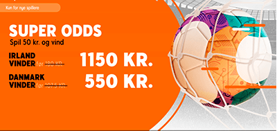 Boostede odds irland Danmark