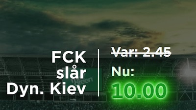 Mr. Green odds FC København – Dynamo Kiev