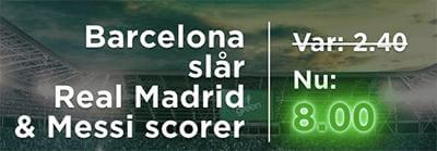 Mr. Green odds boost på Clasico Barcelona vs Real