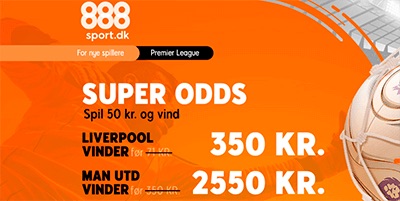 Super odds på LiverpoolManchester United  Odds 7.00 på Liverpool