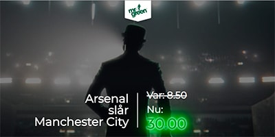 Mr Green Arsenal odds boost 30.00