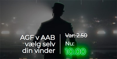 Mr Green odds boost AaB - AGF pokalsemifinale
