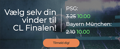 Mr Green cl finale odds 10