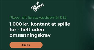 mr green gratis odds bonus
