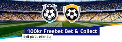 Champions League freebet hos cashpoint