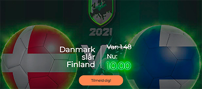 Danmark - Finland odds boost