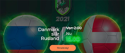 Denmark Rusland odds 15.0
