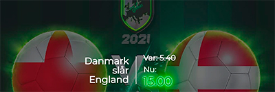 England - Danmarks odds boost Mr Green