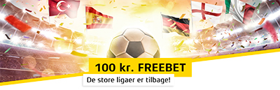 Cashpoint: De store ligaer er tilbage - 100 kr freebet