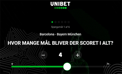 Unibet Game of Champions Champions League odds