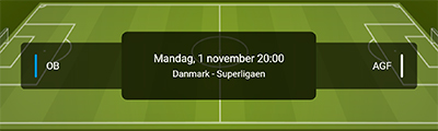OB - AGF odds sepakbola odds OnsideBetting putaran pertandingan Superliga