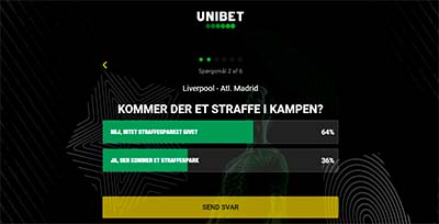 Unibet Game of Champions, peluang sepak bola Liga Champions