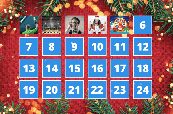Taruhan di kalender Natal