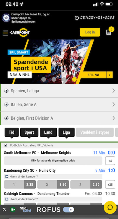 cashpoint betting app