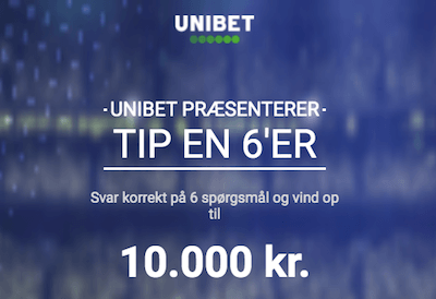 unibet tip en 6'er odds kampagne