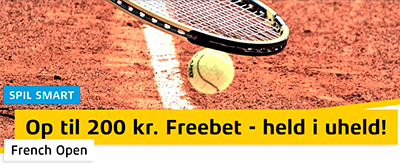 Cashpoint French Open freebet, French Open odds