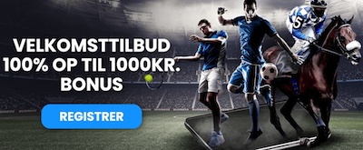 100% op til 1.000 kr Mr Play bonus