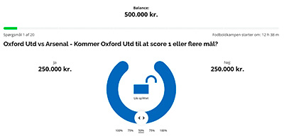 Nordicbet 50/50, Oxford United - Arsenal, FA Cup odds