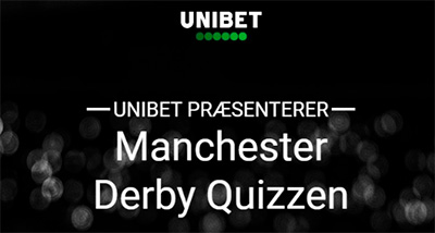 Unibet Manchester Derby Quizzen, Manchester United - Manchester City odds