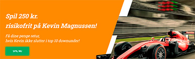 LeoVegas Kevin Magnussen Formel 1 bonus