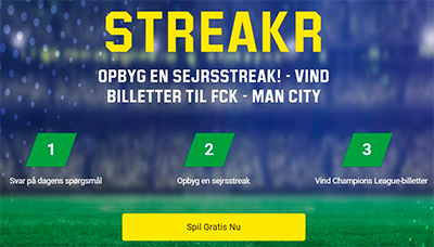 FCK - Manchester City odds, Unibet Streakr