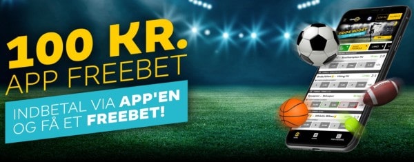 Cashpoint app freebet - indbetal via appen og få et 100 kr. freebet