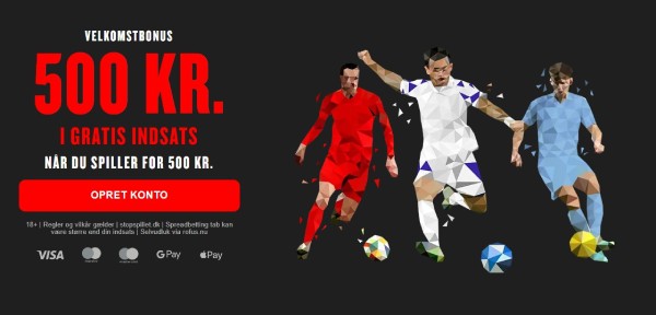 Spreadex velkomstbonus - 500 kr. i gratis indsatser til nye spillere, der spiller for 500 kr.