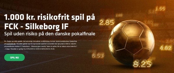 FC København - Silkeborg, risikofrit væddemål på 1.000 kr. hos Expekt